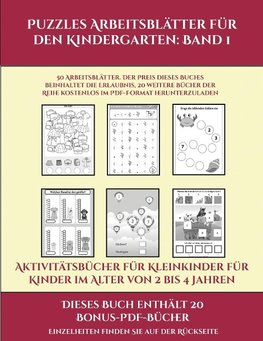 Aktivitätsbücher für Kleinkinder für Kinder im Alter von 2 bis 4 Jahren (Puzzles Arbeitsblätter für den Kindergarten