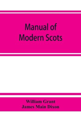 Manual of modern Scots