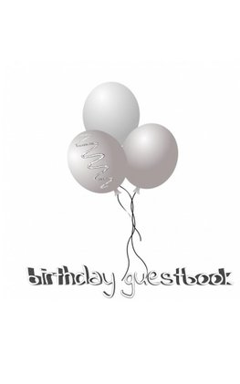 Ballon Birthday Guest Book