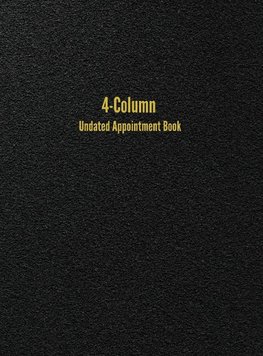 4-Column Undated Appointment Book