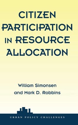 Citizen Participation In Resource Allocation