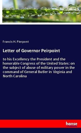 Letter of Governor Peirpoint