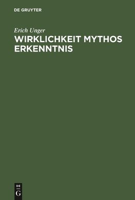 Wirklichkeit Mythos Erkenntnis