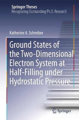 Ground States of the Two-Dimensional Electron System at Half-Filling under Hydrostatic Pressure