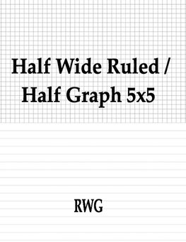 Half Wide Ruled / Half Graph 5x5