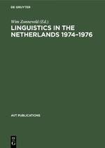 Linguistics in the Netherlands 1974-1976