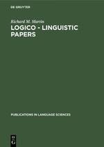 Logico - Linguistic Papers