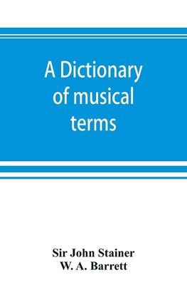 A dictionary of musical terms