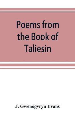 Poems from the Book of Taliesin