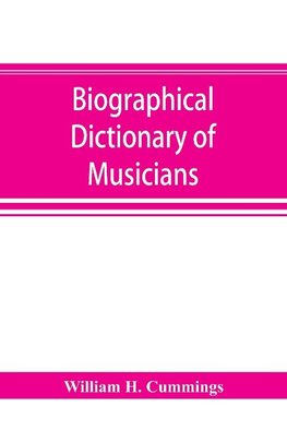 Biographical dictionary of musicians