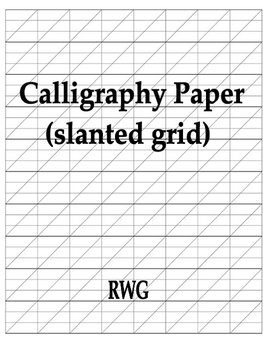 Calligraphy Paper (slanted grid)