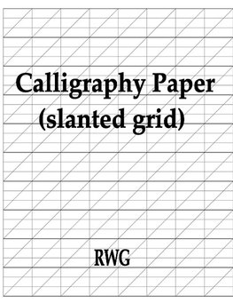 Calligraphy Paper (slanted grid)