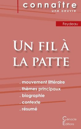 Fiche de lecture Un fil à la patte de Feydeau (Analyse littéraire de référence et résumé complet)