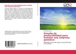 Estudio de prefactibilidad para instalar una empresa panelera