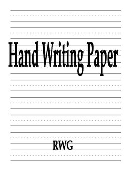 Hand Writing Paper