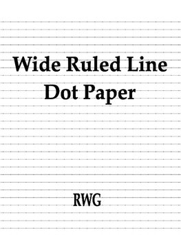 Wide Ruled Line Dot Paper