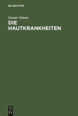 Die Hautkrankheiten