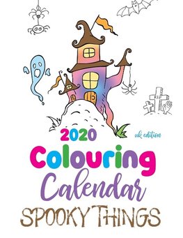 2020 Colouring Calendar Spooky Things (UK Edition)