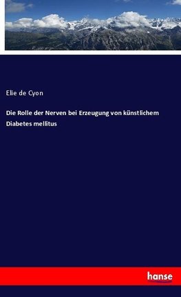 Die Rolle der Nerven bei Erzeugung von künstlichem Diabetes mellitus