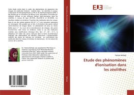 Etude des phénomènes d'ionisation dans les zéolithes