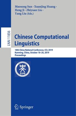 Chinese Computational Linguistics