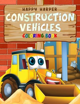 Construction Vehicles Coloring Book