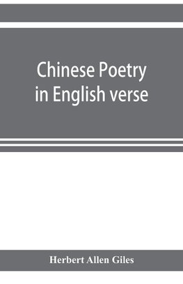 Chinese poetry in English verse