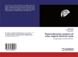 Thermodynamic analysis of solar organic Rankine cycle