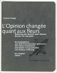 L'opinion changée quant aux fleurs