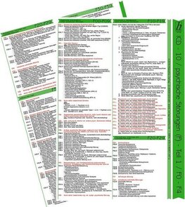 ICD-10 - Psychische und Verhaltensstörungen - Kapitel V (F) - Ausgabe 2019 (Teil 1 von 2) - 1x Mini-Poster A4 - laminiert - Ideal für Klinik, Praxis & Prüfungsvorbereitung