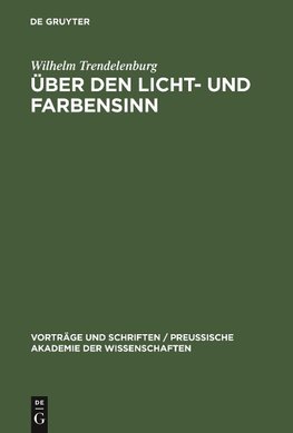 Über den Licht- und Farbensinn