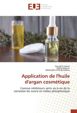 Application de l'huile d'argan cosmétique