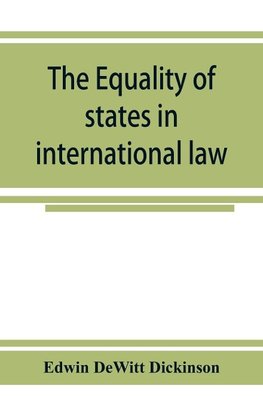 The equality of states in international law