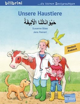 Unsere Haustiere. Kinderbuch Deutsch-Arabisch