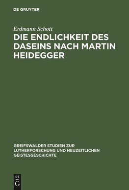 Die Endlichkeit des Daseins nach Martin Heidegger