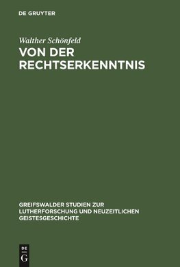 Von der Rechtserkenntnis