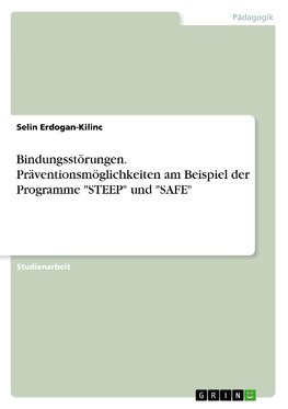 Bindungsstörungen. Präventionsmöglichkeiten am Beispiel der Programme "STEEP" und "SAFE"