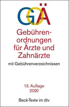 Gebührenordnungen für Ärzte und Zahnärzte