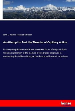 An Attempt to Test the Theories of Capillary Action