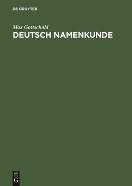 Deutsch Namenkunde