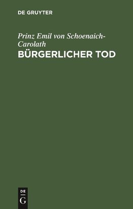 Bürgerlicher Tod