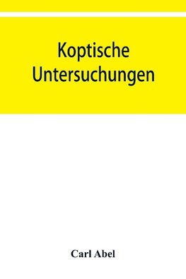 Koptische Untersuchungen