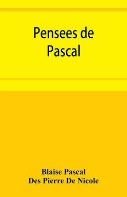 Pense´es de Pascal