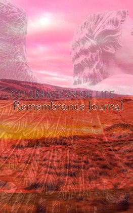 Angel  landscape Themed  celebration of life remembrance  Blank Journal