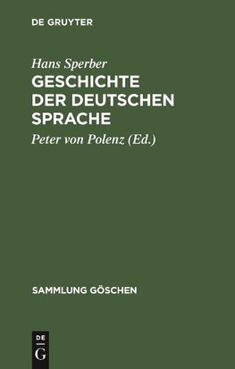 Geschichte der deutschen Sprache