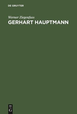 Gerhart Hauptmann