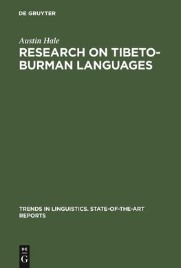 Research on Tibeto-Burman Languages