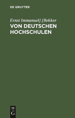 Von deutschen Hochschulen