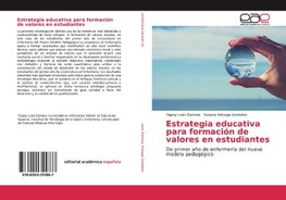 Estrategia educativa para formación de valores en estudiantes