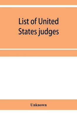 List of United States judges, attorneys, and marshals